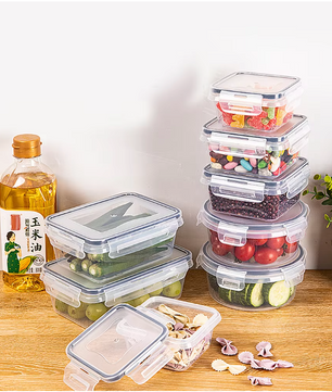 Set van 12 Vershoudbakjes – Luchtdichte Voedselbakjes met Deksel voor Koelkast en Meal Prep