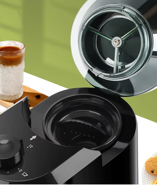 Elektrische Koffiemolen met Maalschijven – 28 Instellingen en Instelbare Hoeveelheid voor Perfecte Koffie