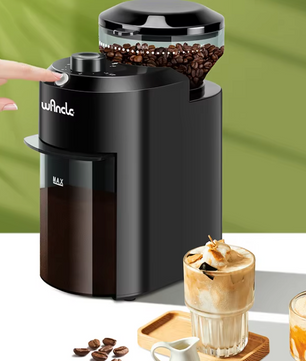 Elektrische Koffiemolen met Maalschijven – 28 Instellingen en Instelbare Hoeveelheid voor Perfecte Koffie