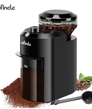Elektrische Koffiemolen met Maalschijven – 28 Instellingen en Instelbare Hoeveelheid voor Perfecte Koffie