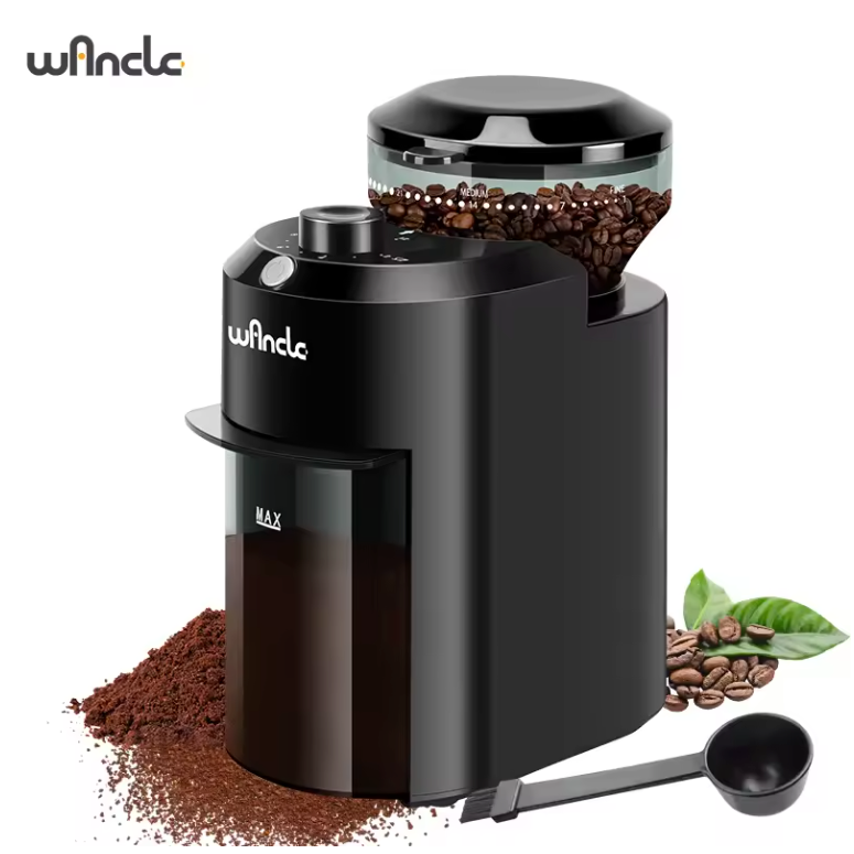 Elektrische Koffiemolen met Maalschijven – 28 Instellingen en Instelbare Hoeveelheid voor Perfecte Koffie