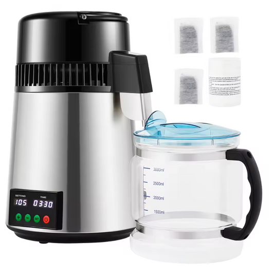 Waterdistilleerder 4L – Elektrische Waterfilter met Touchscreen en 1L/u Zuivering