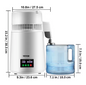 Waterdistilleerder 4L – Elektrische Waterfilter met Touchscreen en 1L/u Zuivering