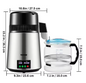 Waterdistilleerder 4L – Elektrische Waterfilter met Touchscreen en 1L/u Zuivering