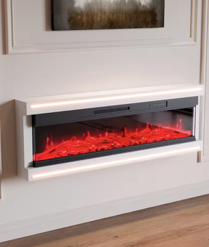 Elektrische Sfeerhaard met LED Vlammen – 12 Kleuren, Afstandsbediening en 750/1500W Verwarming