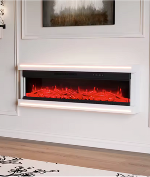 Elektrische Sfeerhaard met LED Vlammen – 12 Kleuren, Afstandsbediening en 750/1500W Verwarming