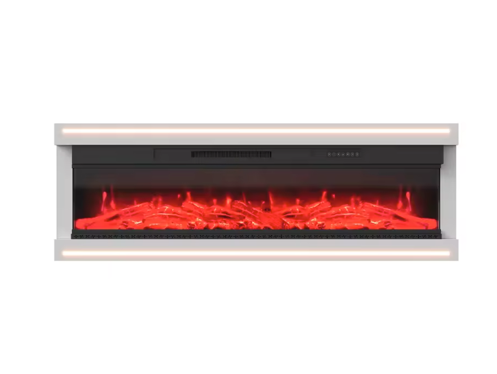 Elektrische Sfeerhaard met LED Vlammen – 12 Kleuren, Afstandsbediening en 750/1500W Verwarming