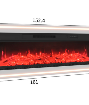 Elektrische Sfeerhaard met LED Vlammen – 12 Kleuren, Afstandsbediening en 750/1500W Verwarming