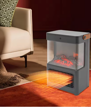 Elektrische Sfeerhaard 2000W – 3D Vlam Effect met Afstandsbediening en LED Display