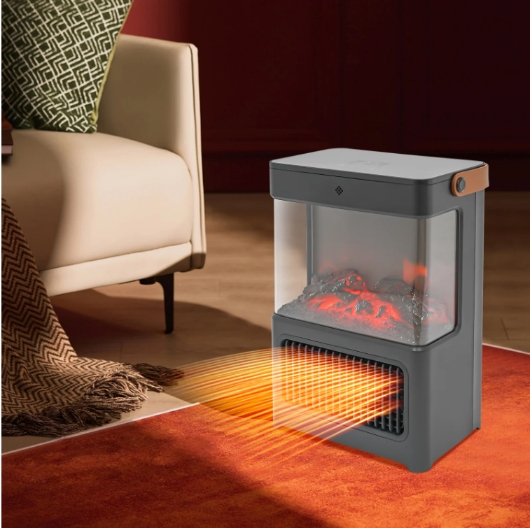 Elektrische Sfeerhaard 2000W – 3D Vlam Effect met Afstandsbediening en LED Display