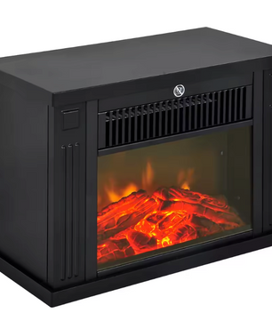 Elektrische Sfeerhaard Compact – 600/1200W Haardkachel met Vlam Effect en Thermostaat