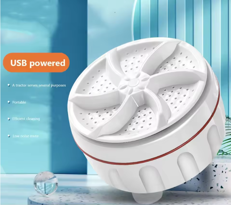 Mini Wasmachine USB – Draagbare Turbo Wasmachine voor Ondergoed en Sokken