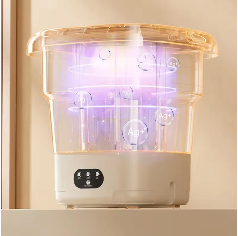 Opvouwbare Mini Wasmachine 9L – Draagbare Wasmachine met Centrifuge voor Reizen en Camping
