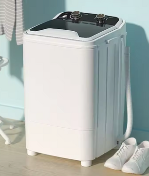 3-in-1 Mini Wasmachine 7KG – Semi-Automatisch met Centrifuge en Schoenwasfunctie