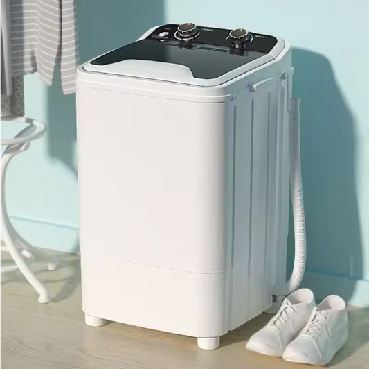 3-in-1 Mini Wasmachine 7KG – Semi-Automatisch met Centrifuge en Schoenwasfunctie