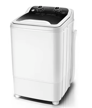 3-in-1 Mini Wasmachine 7KG – Semi-Automatisch met Centrifuge en Schoenwasfunctie