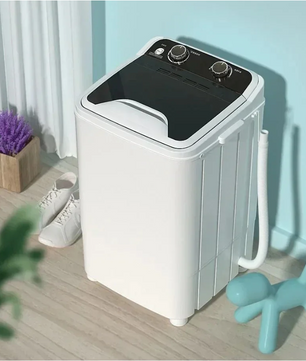 3-in-1 Mini Wasmachine 7KG – Semi-Automatisch met Centrifuge en Schoenwasfunctie