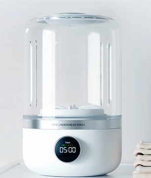 Draadloze Mini Wasmachine 1L – USB Oplaadbaar voor Ondergoed en Sokken