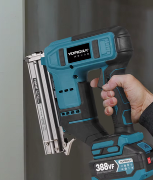 2-in-1 Elektrische Tacker en Spijkerpistool – Brushless Nailer/Stapler met Accu Aansluiting