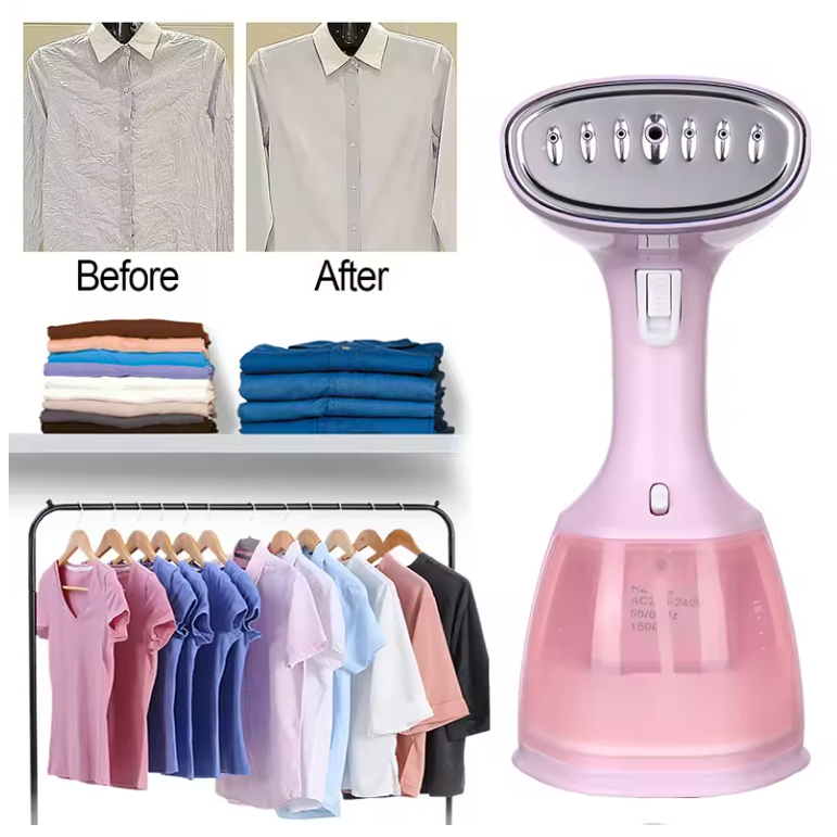 Draagbare Kledingstomer 1500W – Handheld Stoomapparaat met 350 ml Watertank voor Thuis en Reizen