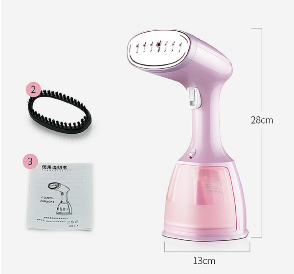 Draagbare Kledingstomer 1500W – Handheld Stoomapparaat met 280 ml Watertank voor Reizen en Thuis