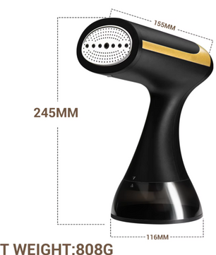 Draagbare Kledingstomer 1500W – Handheld Stoomapparaat met 350 ml Watertank en Snoer