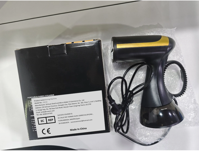 Draagbare Kledingstomer 1500W – Handheld Stoomapparaat met 350 ml Watertank en Snoer