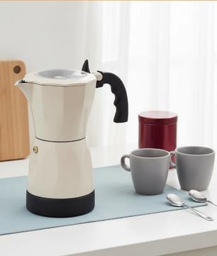 Elektrische Espresso Maker 300ml – Moka Pot met 2.5 Bar en 480W voor 1-6 Kopjes