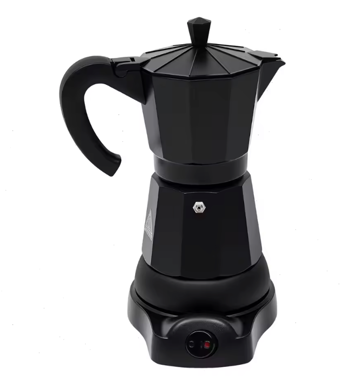 Elektrische Moka Pot 300ml – Espresso Maker met One-Touch Bediening en 480W Vermogen