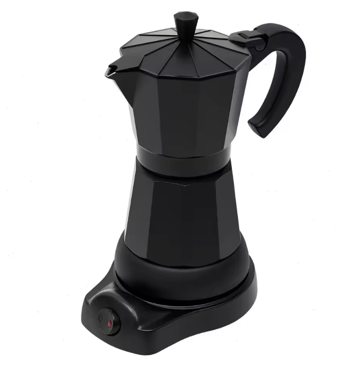 Elektrische Moka Pot 300ml – Espresso Maker met One-Touch Bediening en 480W Vermogen