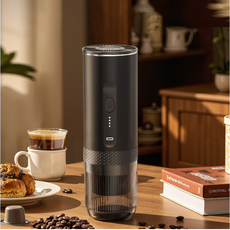 Draadloze Espresso Maker 2-in-1 – Draagbare Koffiemachine voor Capsules en Gemalen Koffie