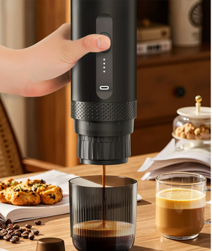 Draadloze Espresso Maker 2-in-1 – Draagbare Koffiemachine voor Capsules en Gemalen Koffie