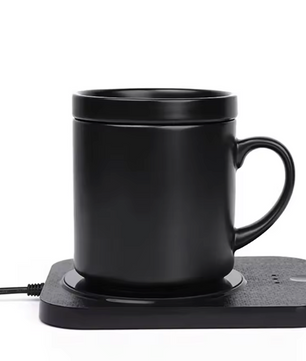 USB Kopjeswarmer met Draadloos Opladen – 3 Standen Mokverwarmer met Temperatuurregeling
