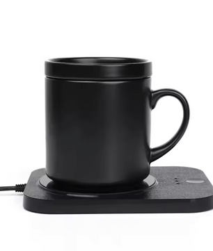 USB Kopjeswarmer met Draadloos Opladen – 3 Standen Mokverwarmer met Temperatuurregeling