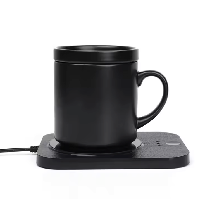 USB Kopjeswarmer met Draadloos Opladen – 3 Standen Mokverwarmer met Temperatuurregeling