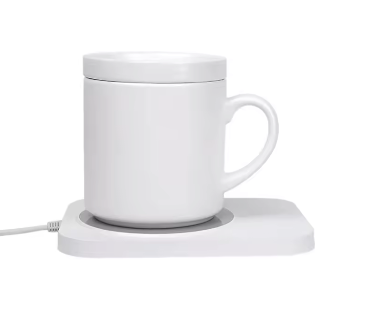 USB Kopjeswarmer met Draadloos Opladen – 3 Standen Mokverwarmer met Temperatuurregeling