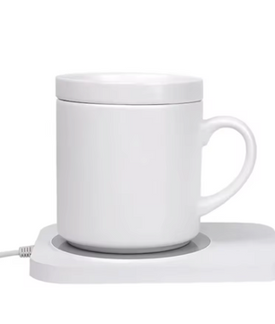 USB Kopjeswarmer met Draadloos Opladen – 3 Standen Mokverwarmer met Temperatuurregeling