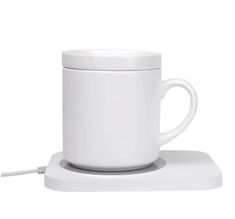 USB Kopjeswarmer met Draadloos Opladen – 3 Standen Mokverwarmer met Temperatuurregeling
