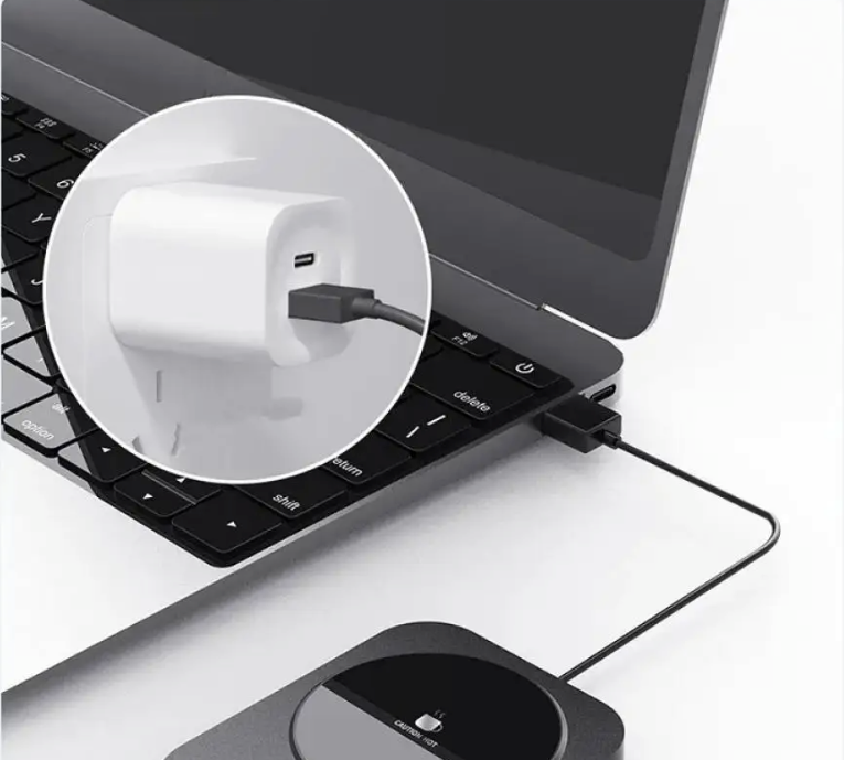 USB Kopjeswarmer met Draadloos Opladen – 3 Standen Mokverwarmer met Temperatuurregeling