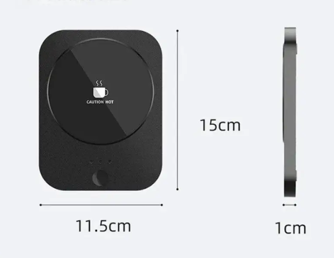 USB Kopjeswarmer met Draadloos Opladen – 3 Standen Mokverwarmer met Temperatuurregeling