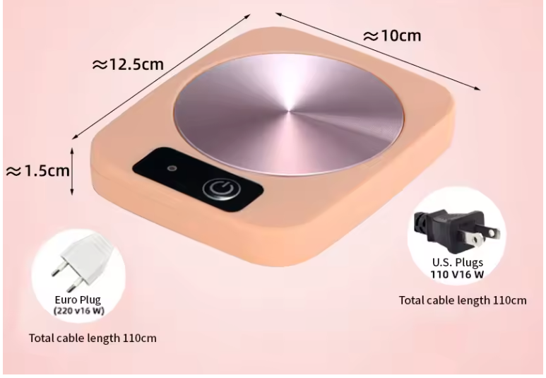 Kopjeswarmer 55°C – Elektrische Mokverwarmer met Constante Temperatuur en Isolatiefunctie