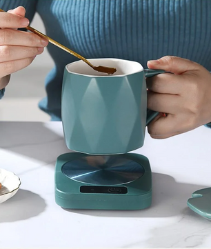 Kopjeswarmer 55°C – Elektrische Mokverwarmer met Constante Temperatuur en Isolatiefunctie