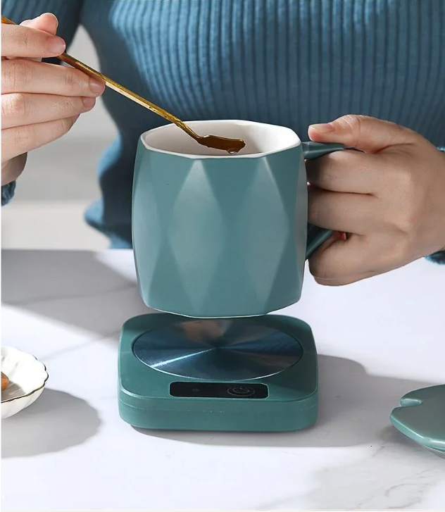 Kopjeswarmer 55°C – Elektrische Mokverwarmer met Constante Temperatuur en Isolatiefunctie