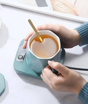Kopjeswarmer 55°C – Elektrische Mokverwarmer met Constante Temperatuur en Isolatiefunctie