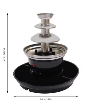 Chocolade Fontein 3-Laags – Fondue Fontein met Fruitplateau voor Feesten en Party’s