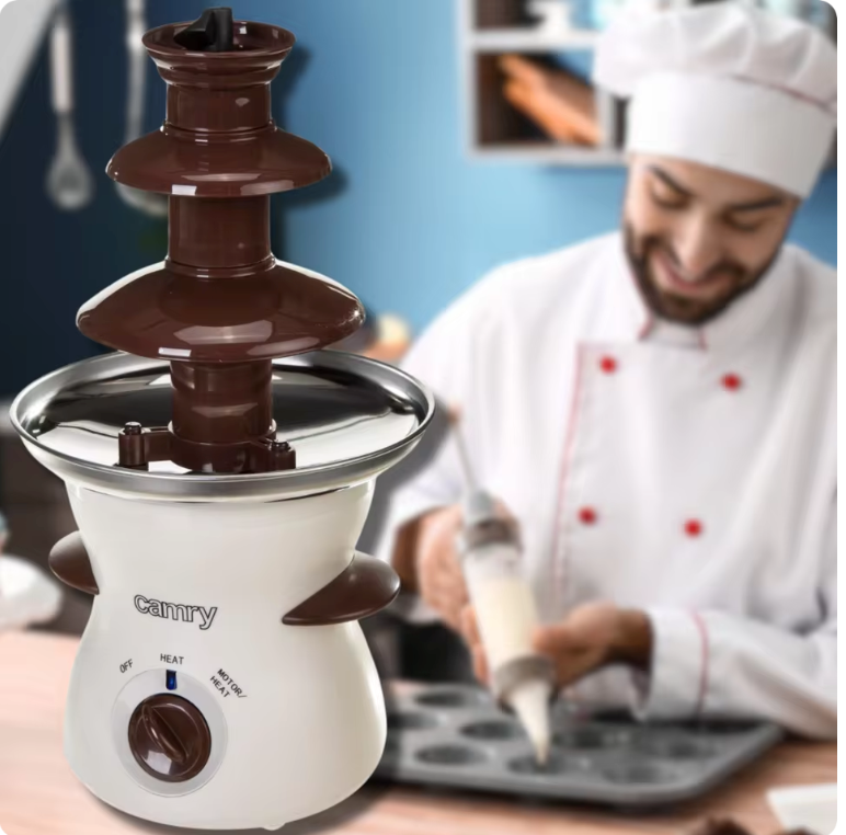Chocolade Fontein 0.5L – Elektrische Fondue Fontein 190W voor Desserts en Feesten