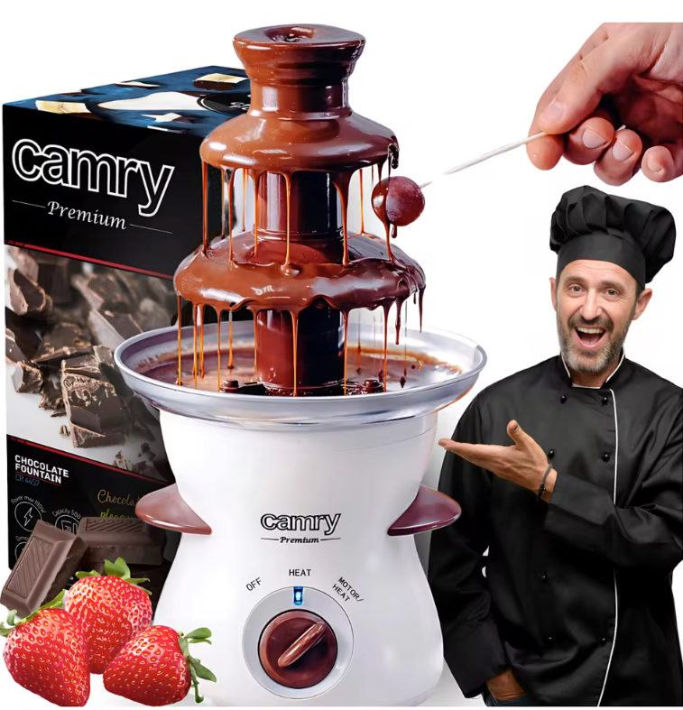 Chocolade Fontein 0.5L – Elektrische Fondue Fontein 190W voor Desserts en Feesten