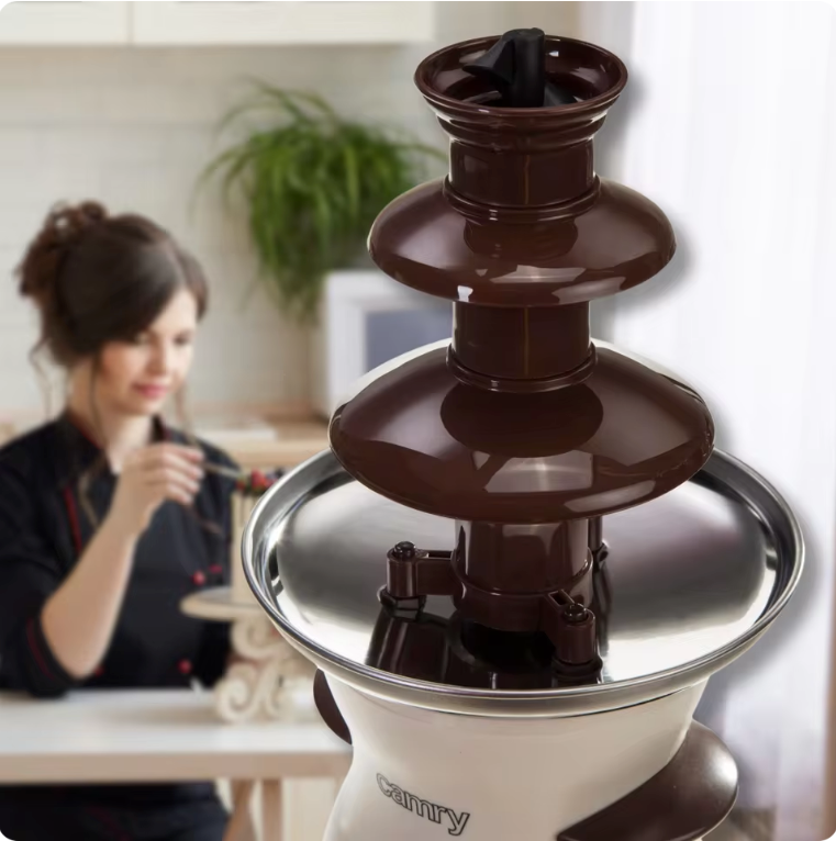 Chocolade Fontein 0.5L – Elektrische Fondue Fontein 190W voor Desserts en Feesten