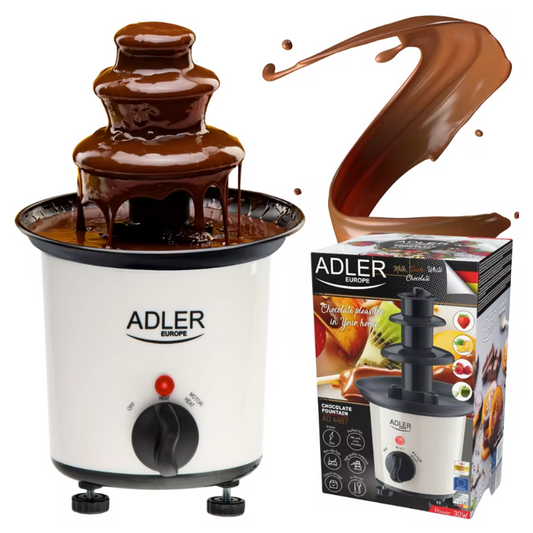 Mini Chocolade Fontein 200ml – Elektrische Fondue Fontein 30W met 10 Dippers voor Feesten