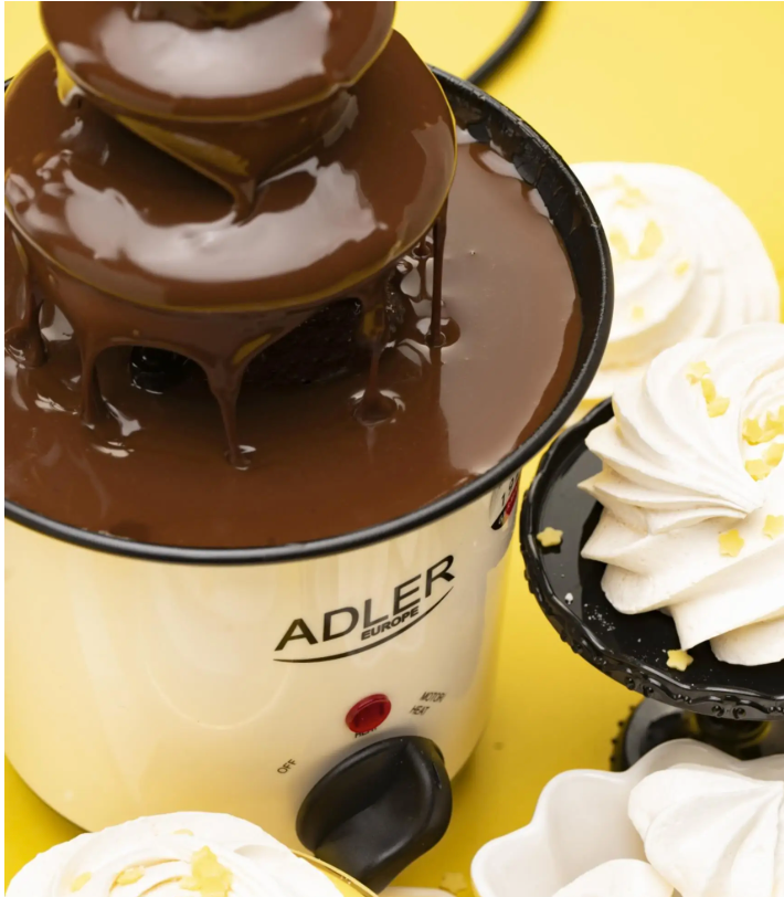 Mini Chocolade Fontein 200ml – Elektrische Fondue Fontein 30W met 10 Dippers voor Feesten